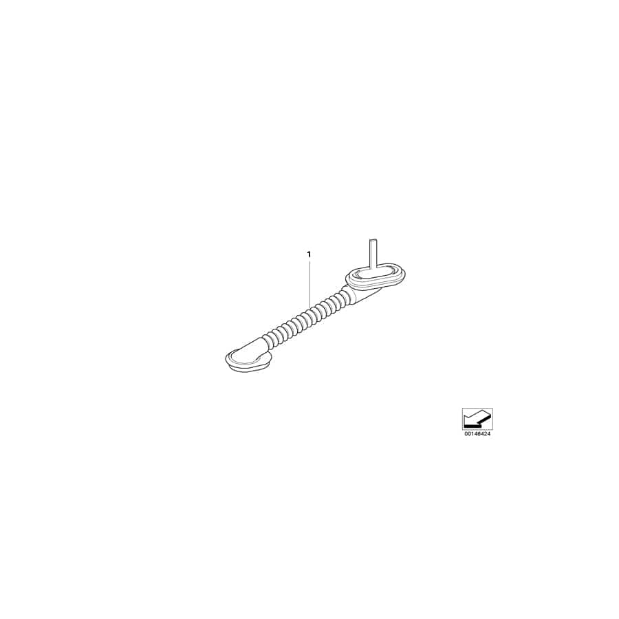 Genuine BMW 61136919382 E81 E87 Rubber Grommet, Trunk Lid (Inc. 118d, 116i & 120d)