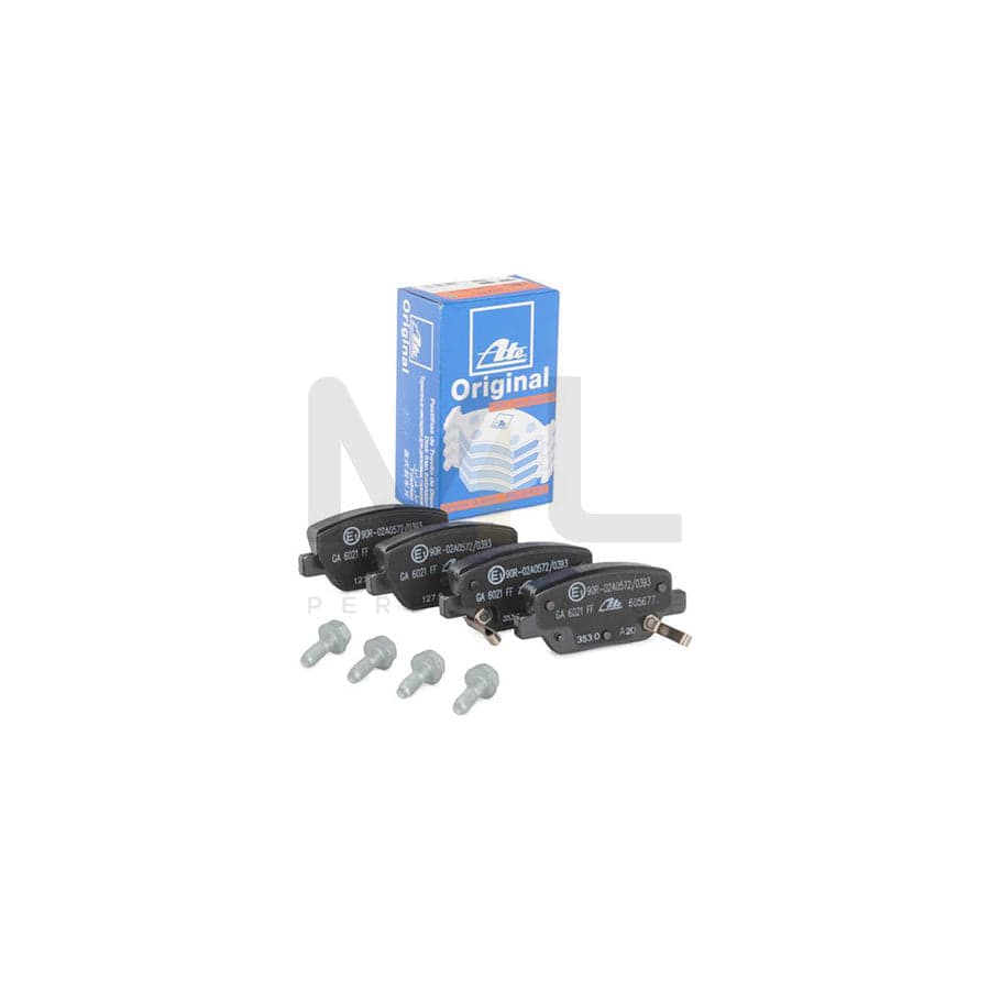 ATE 13.0460-5677.2 Brake pad set for FIAT TIPO with acoustic wear warning, with brake caliper screws