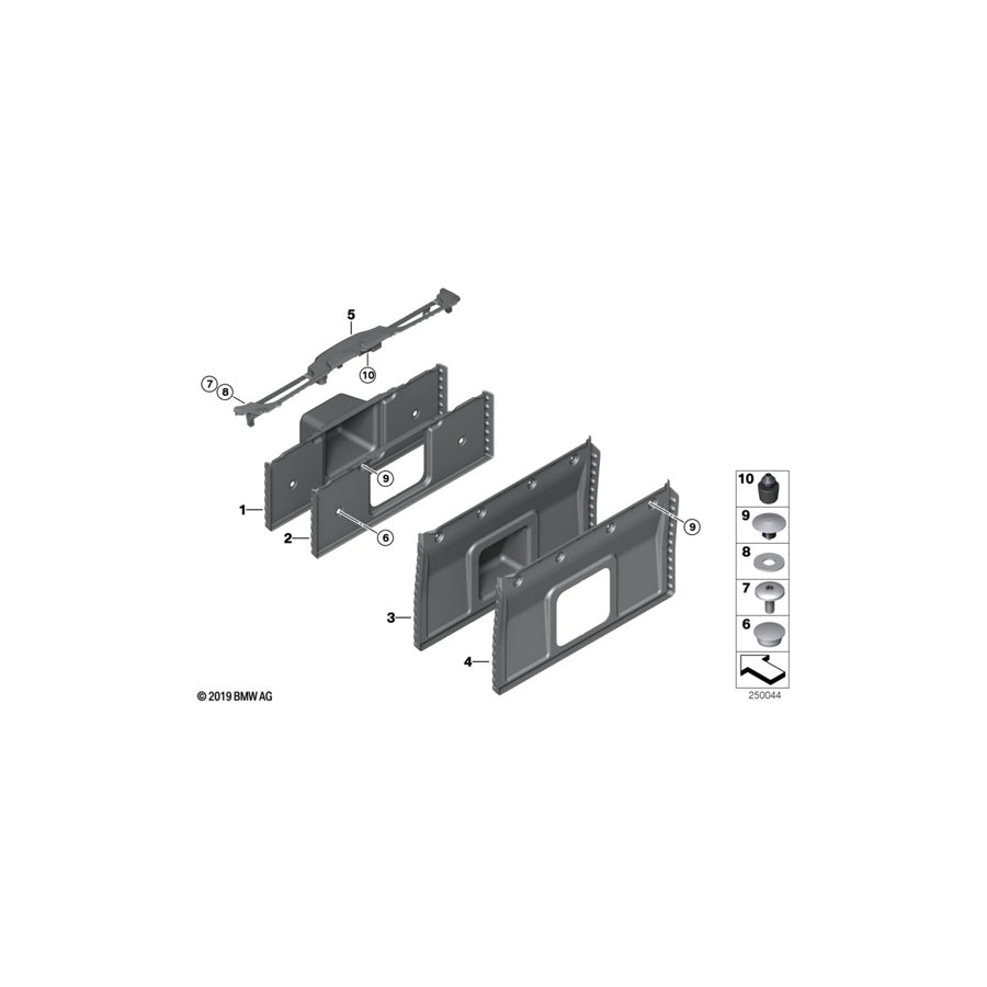 Genuine BMW 51477224931 Trunk Partition Trim Panel (Inc. 640dX, 650iX 4.4 & 640d)