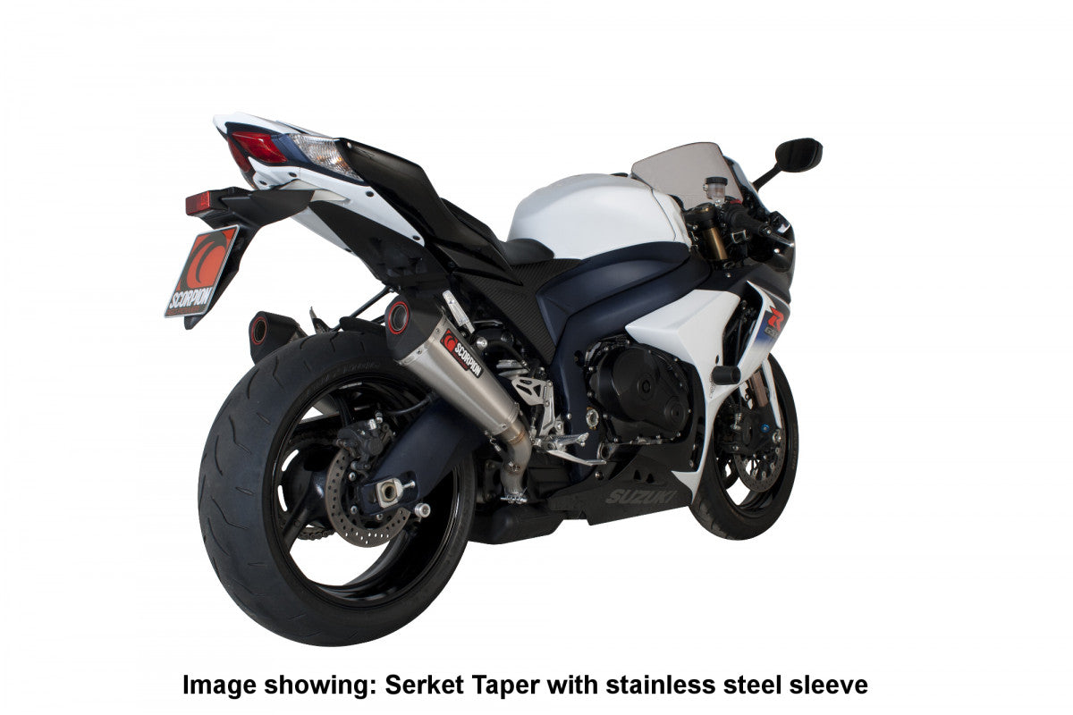 Scorpion RSI106TEO Suzuki GSX-R1000 Serket Taper Slip-On (Pair) - Titanium Sleeve | ML Performance UK UK