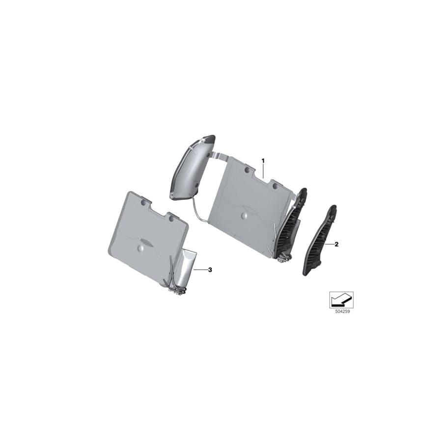 Genuine BMW 52107431796 G15 G16 G14 Supporting Plate, Left (Inc. 840i, 840dX & 840iX)