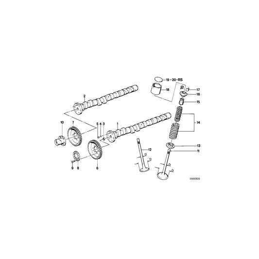 Genuine BMW 11321308224 E36 E28 E30 Plate 4,00 mm (Inc. M5 3.8, M3 & M5)