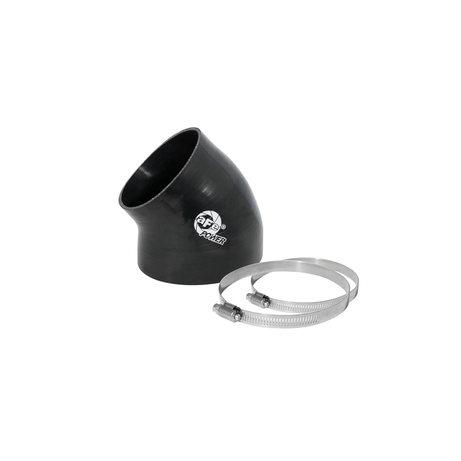 aFe 59-00036 (4 IN ID to 3-1/2 IN ID x 49-Deg.) Elbow Reducing Coupler - Black Replacement Coupling Kit