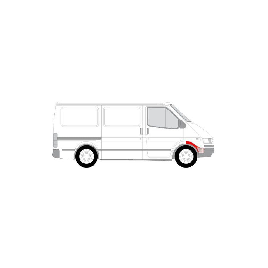 Blic 6502-05-2515338P Wheel Arch Liner for Ford Transit
