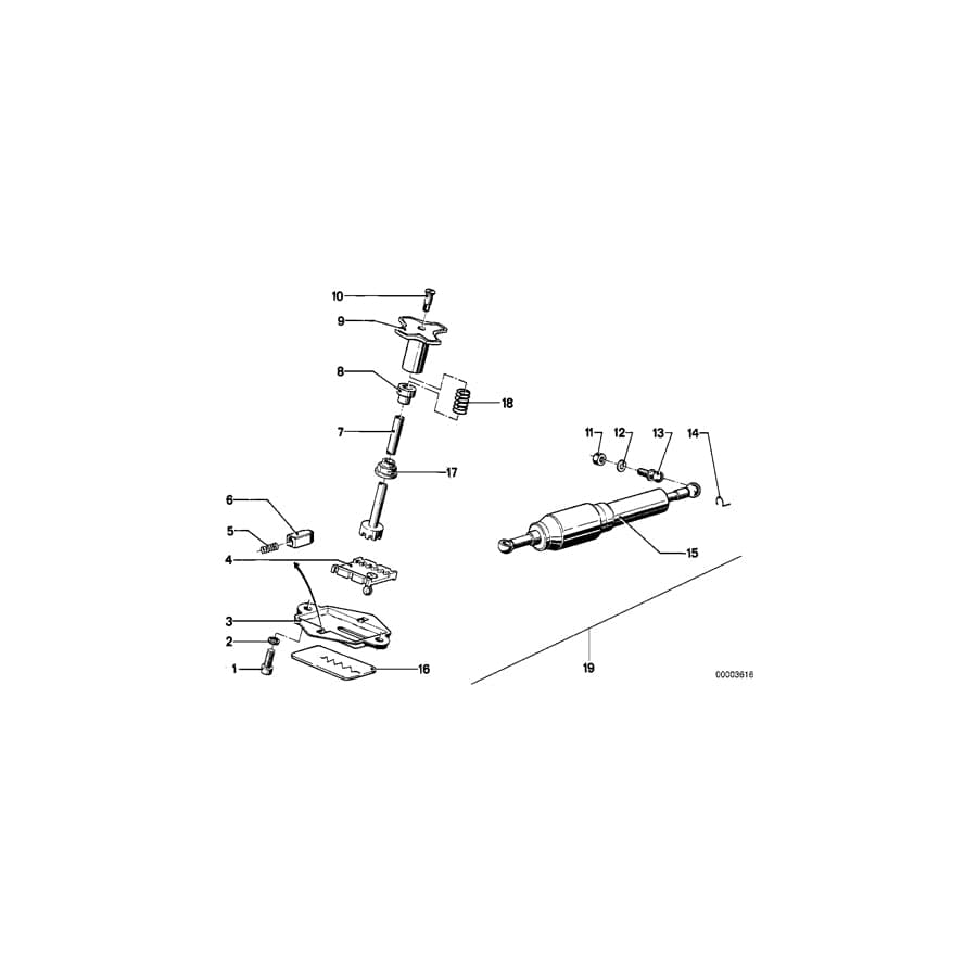 Genuine BMW 31421232274 Slider (Inc. R90S & R 75)
