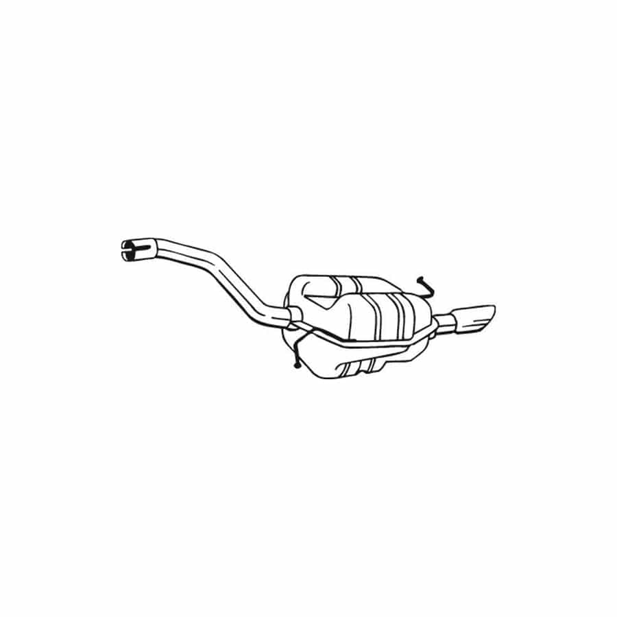 Bosal 233-159 Rear Silencer for VW Passat