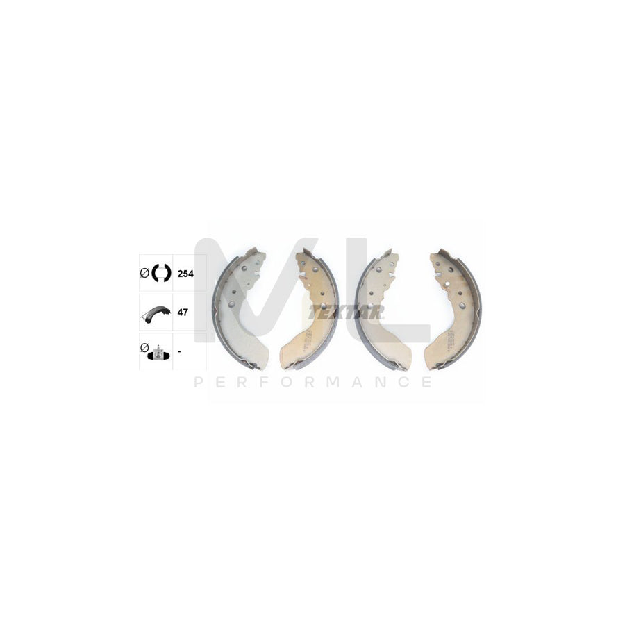 TEXTAR 91051300 Brake Shoe Set for SUZUKI VITARA without handbrake lever