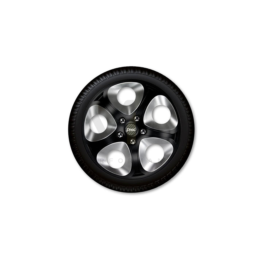 J-TEC Enfinitiy, Black Silver J14125 Wheel trims 14 Inch Black/Silver