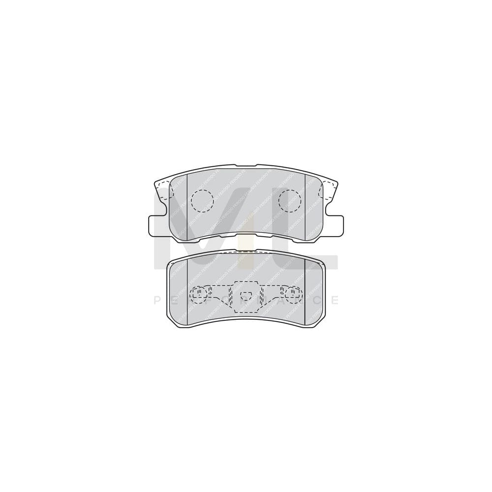 Ferodo Premier FDB1604 Brake Pad Set Prepared for Wear Indicator, With Piston Clip, Without Accessories