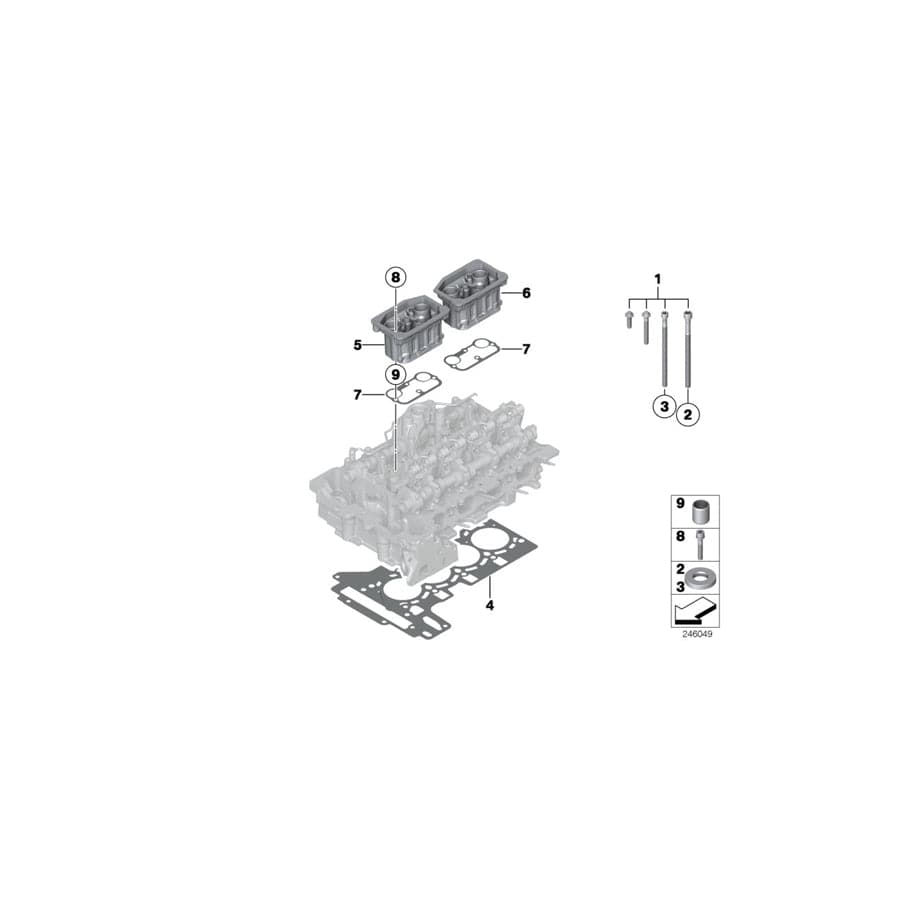 Genuine BMW 11127595546 F16 F33 F31 Spark Plug Recess Insert (Inc. 228i, 520i & 428iX)