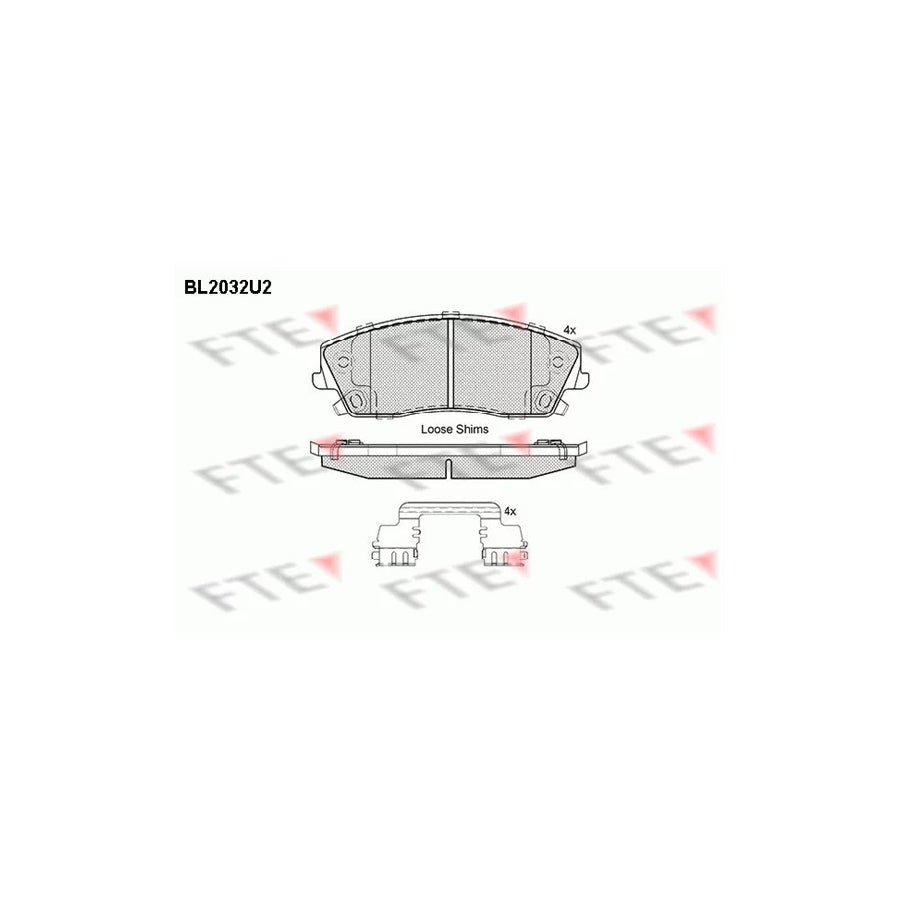 FTE Bl2032U2 Brake Pad Set