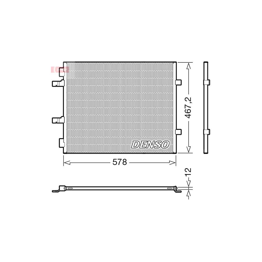 DENSO DCN20042 Air Conditioning Condenser