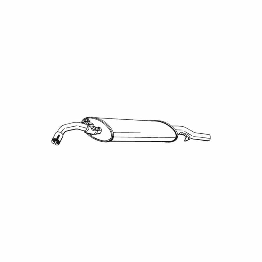 Bosal 233-409 Rear Silencer for VW Golf II Hatchback (19E, 1G1)