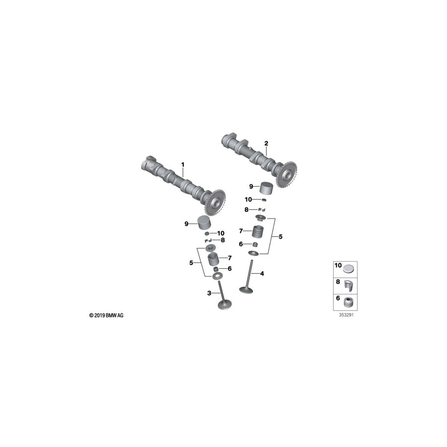 Genuine BMW 11327675709 Spacer 2,45mm (Inc. i3s)
