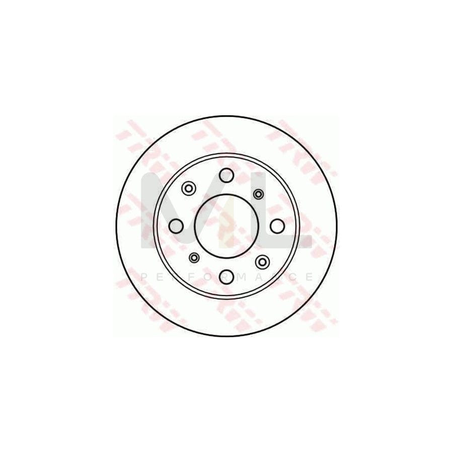TRW DF2640 Brake Disc Solid  - 1 piece