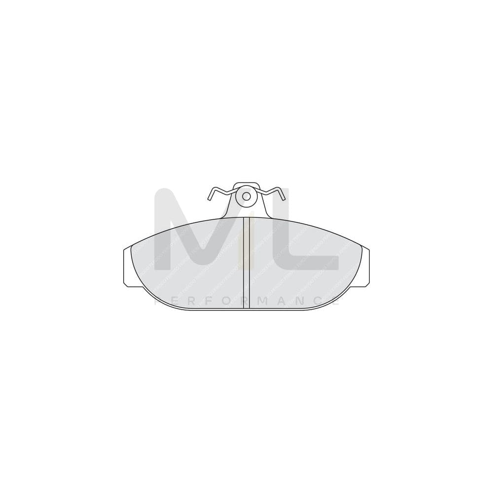 Ferodo Premier FDB317 Brake Pad Set Not Prepared for Wear Indicator, With Brake Caliper Screws