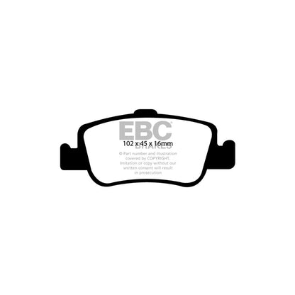 EBC DP1949 Toyota Ultimax Rear Brake Pads - Bosch Caliper (Inc. Auris & Corolla) 2 | ML Performance UK Car Parts