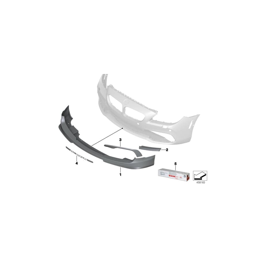 Genuine BMW 51117990047 F06 Finisher, Rod, Left ALPINA (Inc. ALPINA B6)