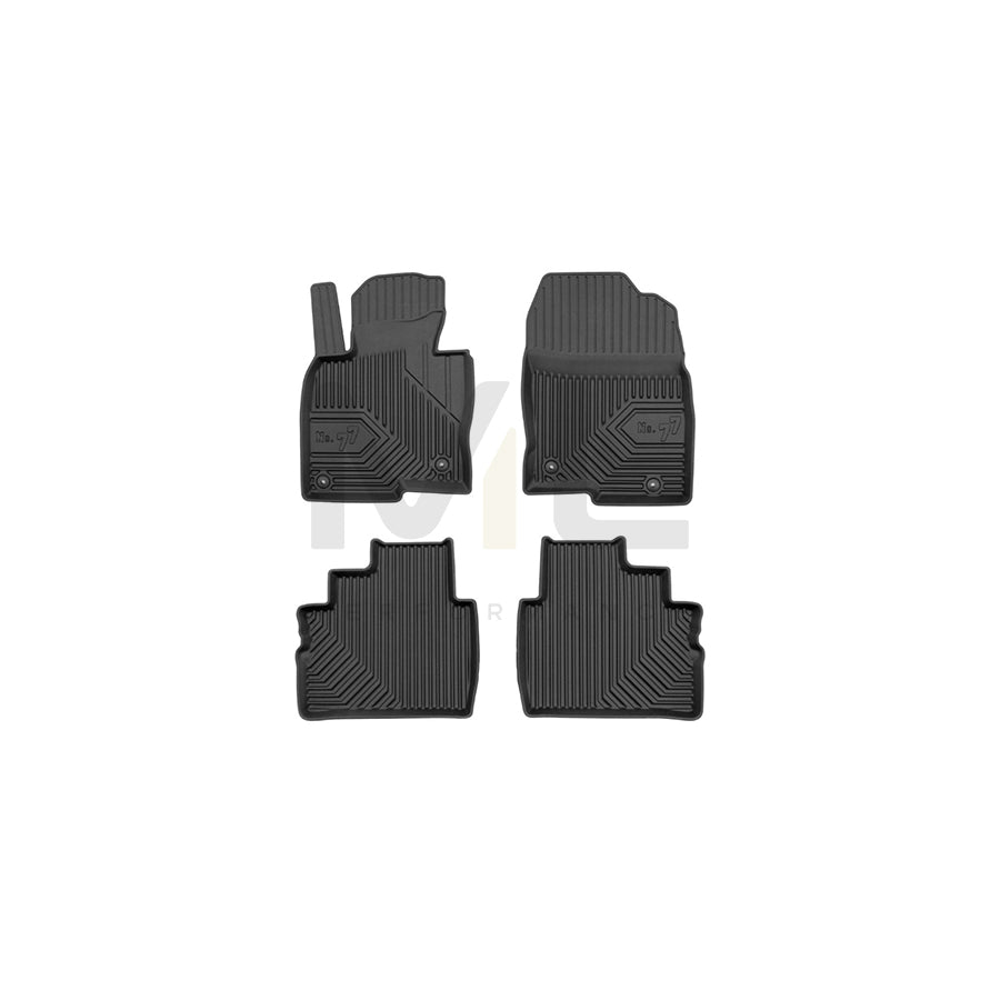 FROGUM Tailored, No.77 77425095 Floor mat set for MAZDA CX-5 II (KF) Elastomer, Front and Rear, Quantity: 4, Black, (LHD)