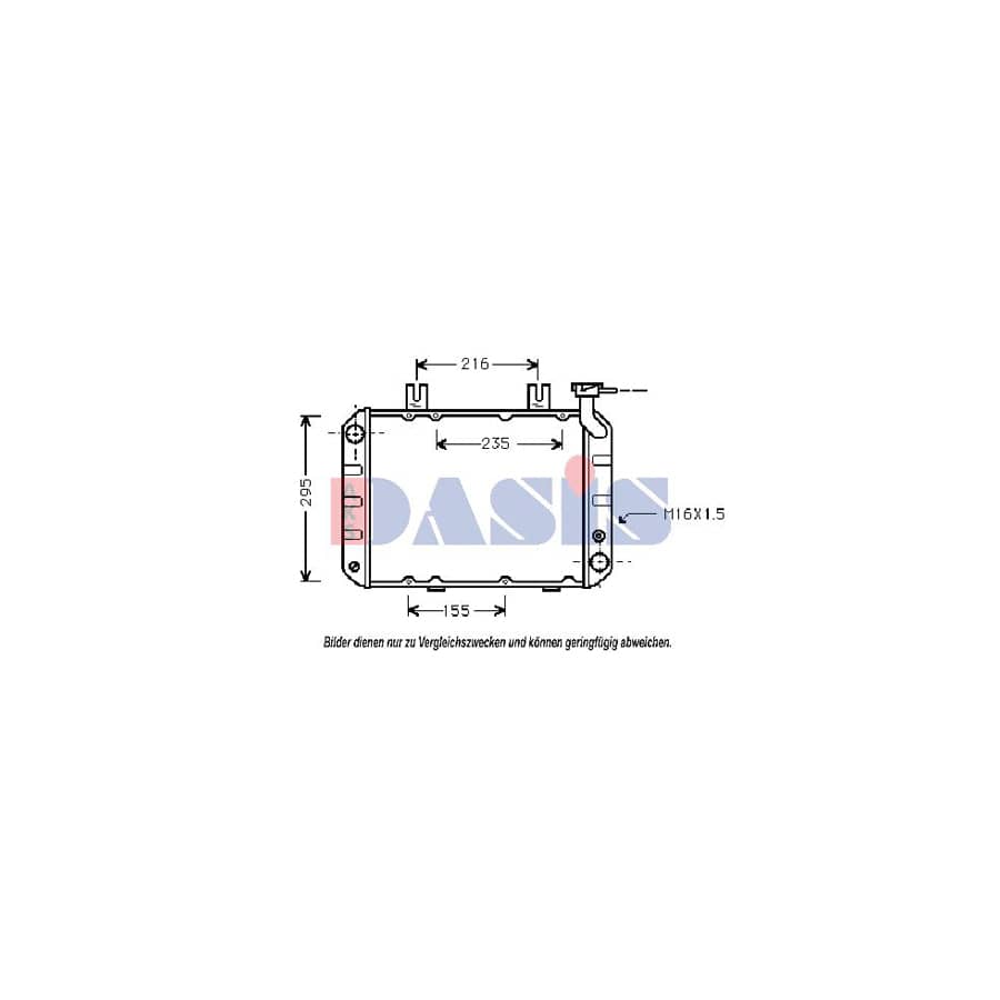 AKS Dasis 100400N Engine Radiator