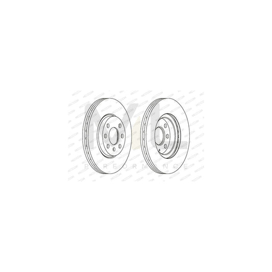 Ferodo Premier Coat+ Disc DDF1131C Brake Disc Vented, Coated, With Bolts/Screws  - Pair