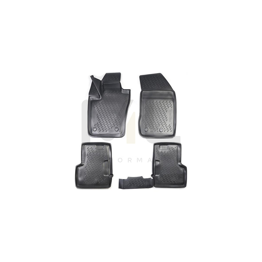 RIDEX 215A0036 Floor mat set for JEEP Renegade Off-Road (BU, B1) Elastomer, Front and Rear, Black