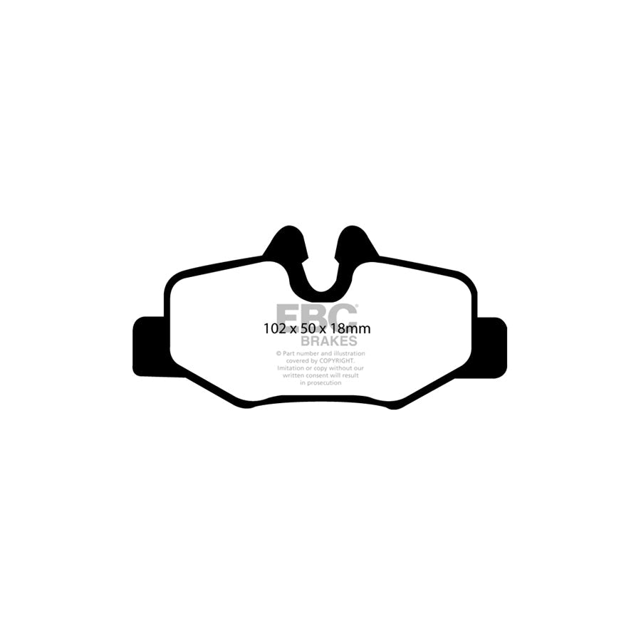 EBC PDKR606 Mercedes-Benz Ultimax Rear Brake Pad & Plain Disc Kit - Bosch Caliper (Inc. Viano & Vito) 2 | ML Performance UK Car Parts
