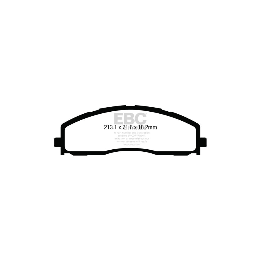 EBC DP43015R Ford Yellowstuff Front Brake Pads (Inc. F250 & F350) 2 | ML Performance UK Car Parts