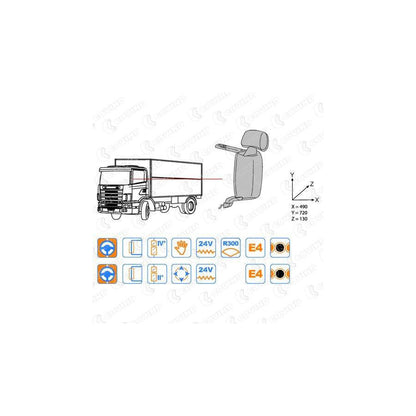 Covind 144/507 Outside Mirror, Driver Cab