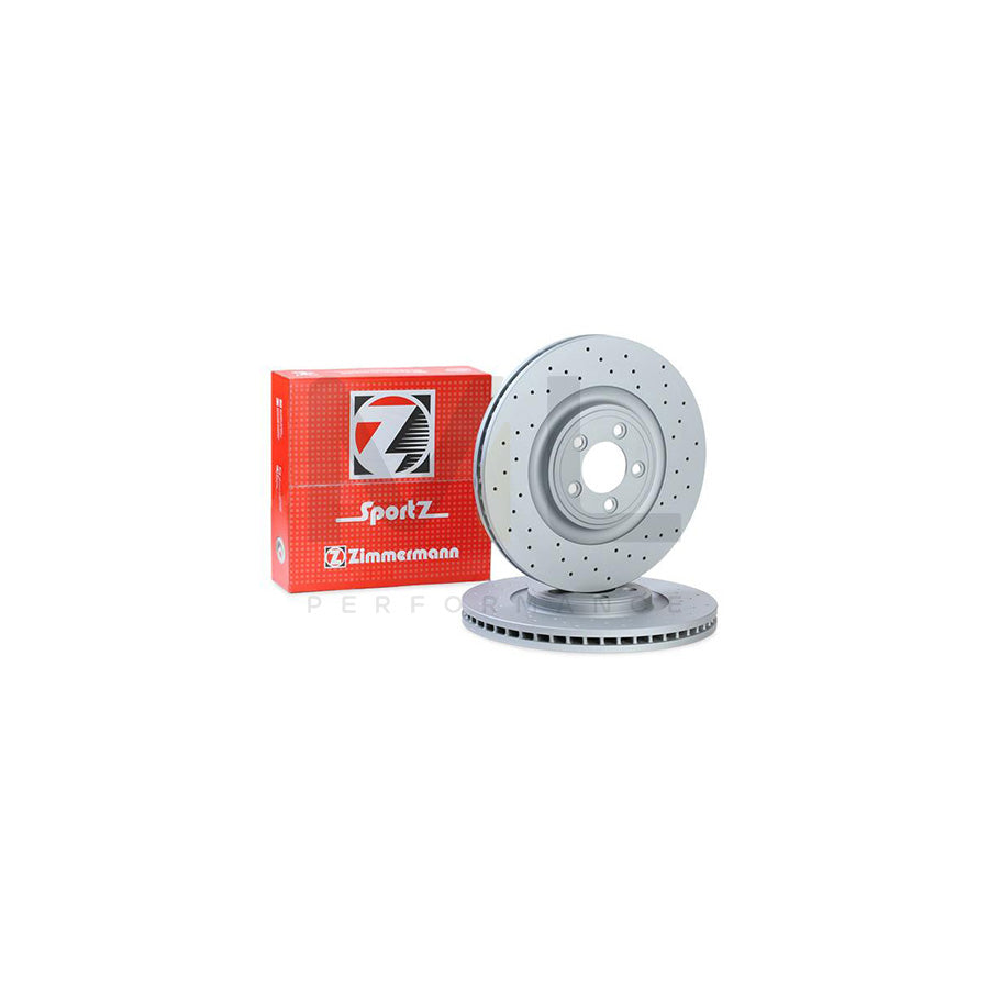 ZIMMERMANN SPORT COAT Z 290.2264.52 Brake Disc Internally Vented, Perforated, Coated, High-carbon  - 1 piece