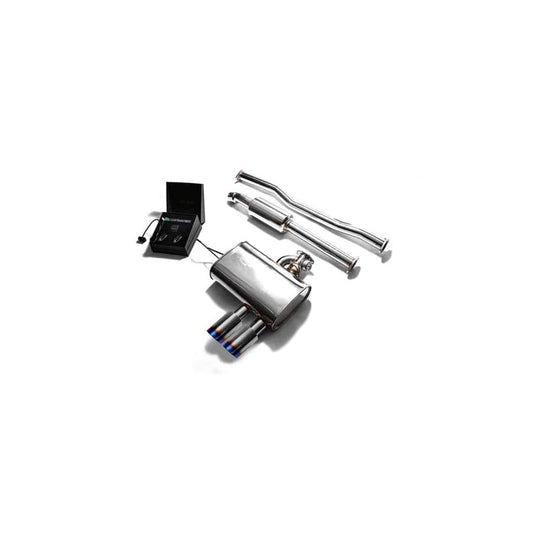 Armytrix MNF5V-DS11B Valvetronic Exhaust System Mini Cooper S F 55 2014-2020 with Dual Blue Coated 3.5"