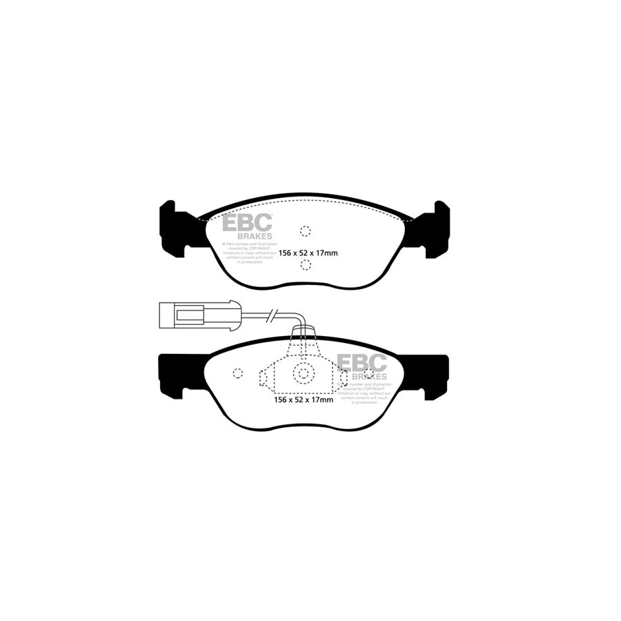 EBC PD40K027 Alfa Romeo Ultimax Pad & Plain Disc Kit - Girling/TRW Caliper (Inc. 145 & 146) 2 | ML Performance UK Car Parts