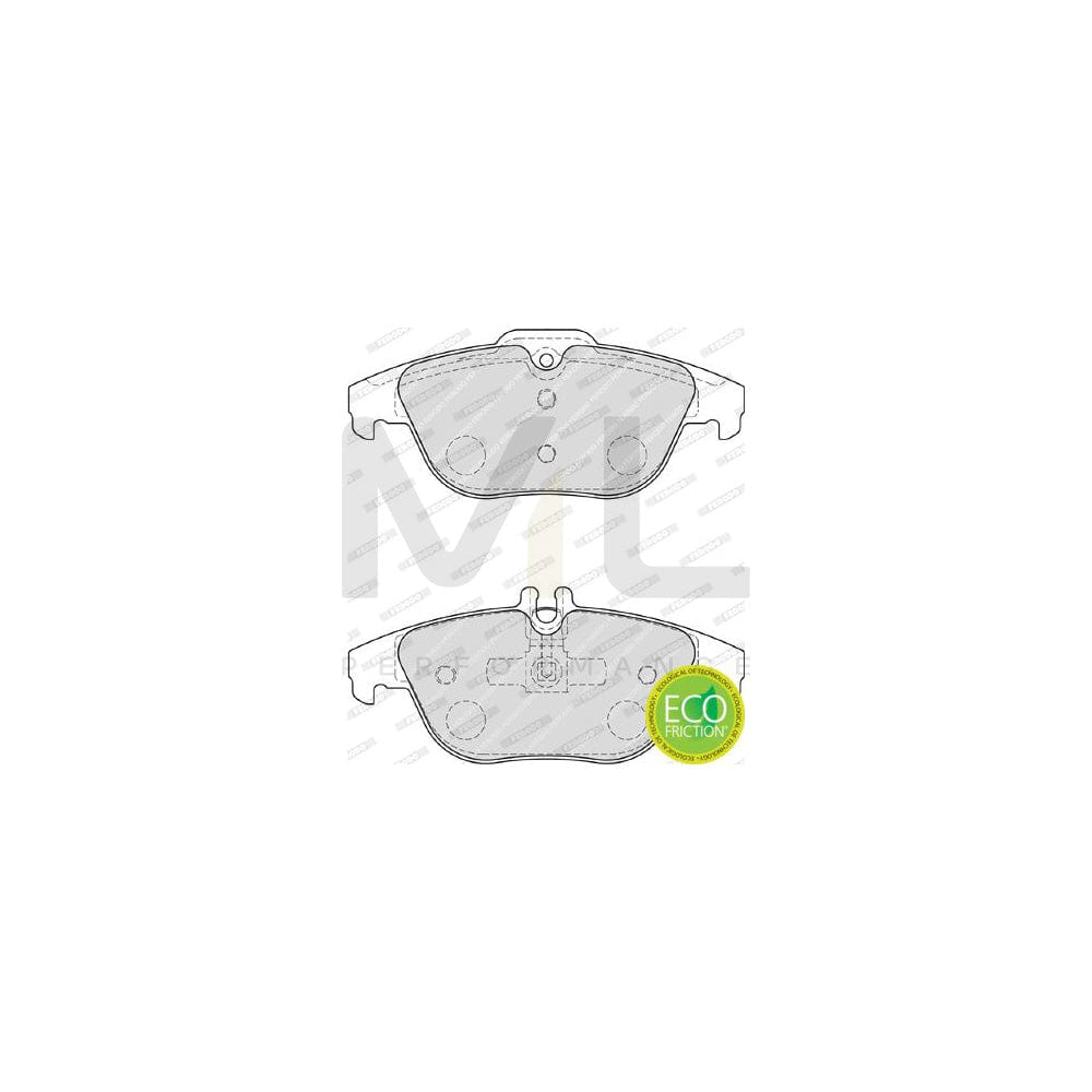 Ferodo Premier Eco Friction FDB4220 Brake Pad Set Not Prepared for Wear Indicator, With Piston Clip, Without Accessories
