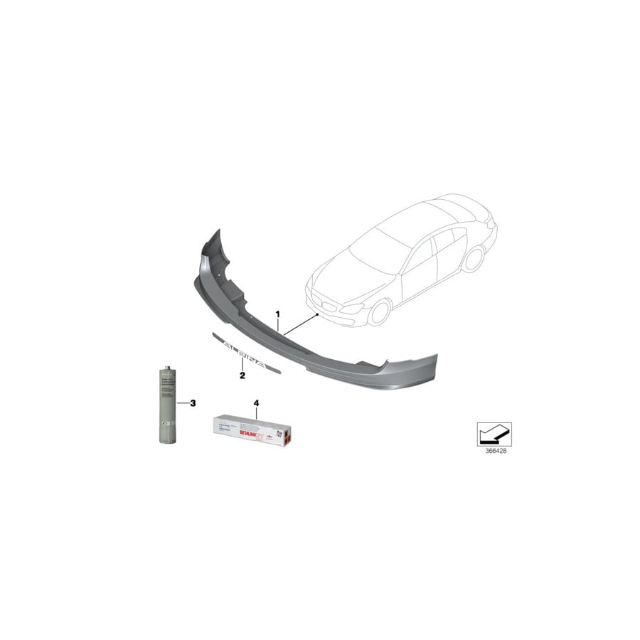 Genuine BMW 51117988553 F06 Insert (Inc. ALPINA B6)