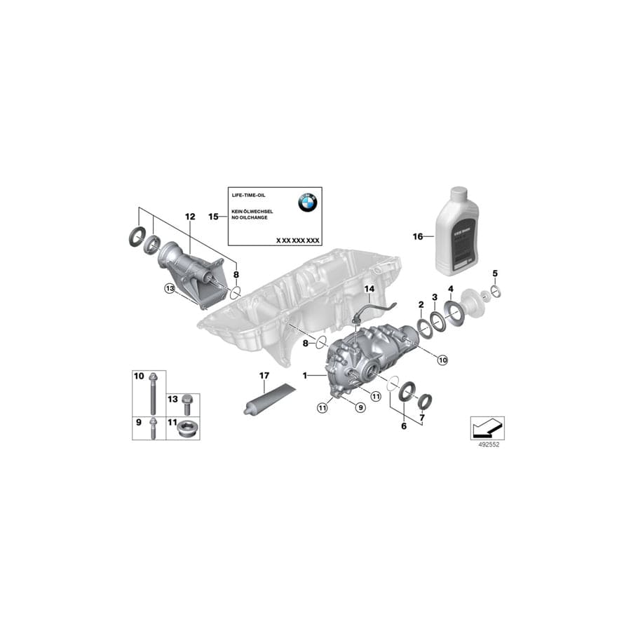 Genuine BMW 31508683162 G06 G05 G07 Vent Pipe (Inc. X6 M50iX, X7 M50iX & X7 M50dX)