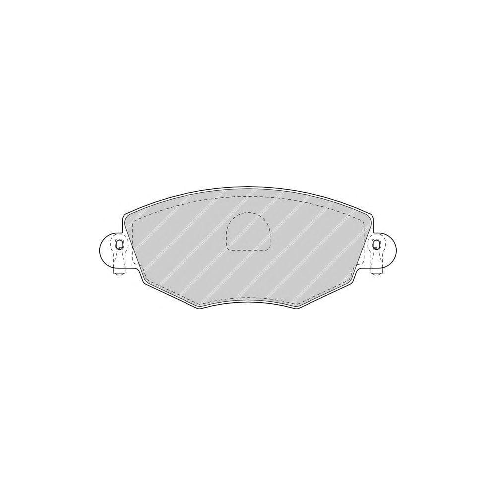 Ferodo FQT1425 Brake Pad Set Front Axle, Excl. Wear Warning Contact