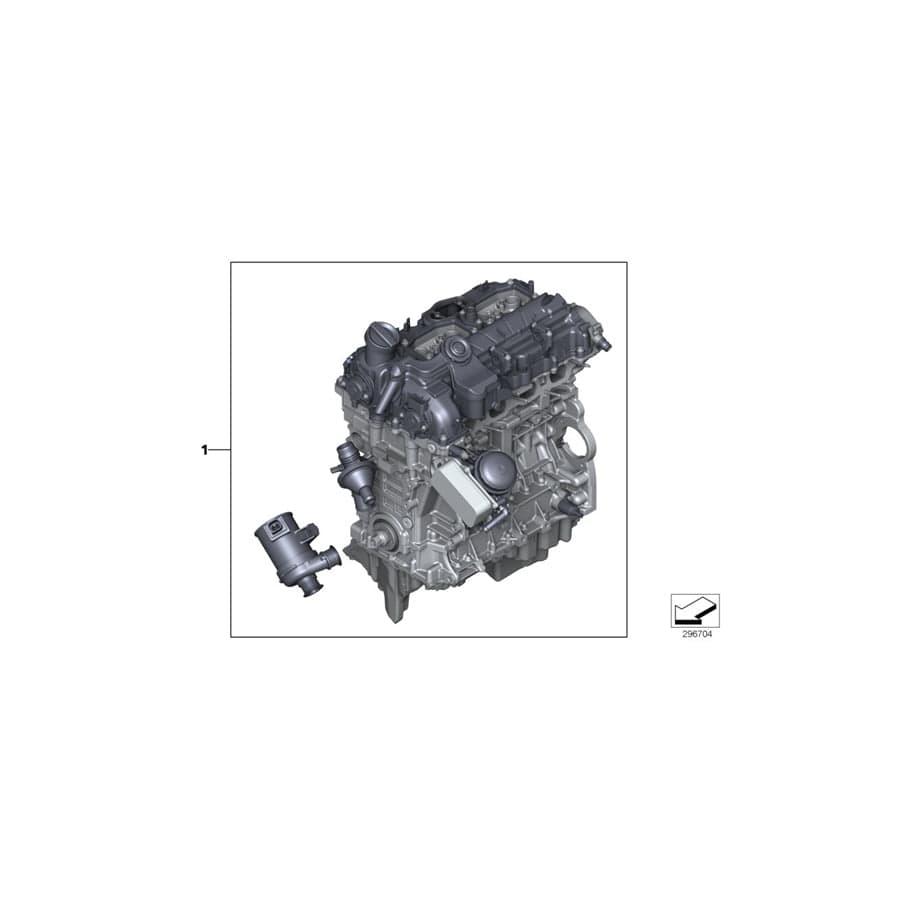 Genuine BMW 11002420317 F10 Short Engine N20B20B (Inc. 520i)