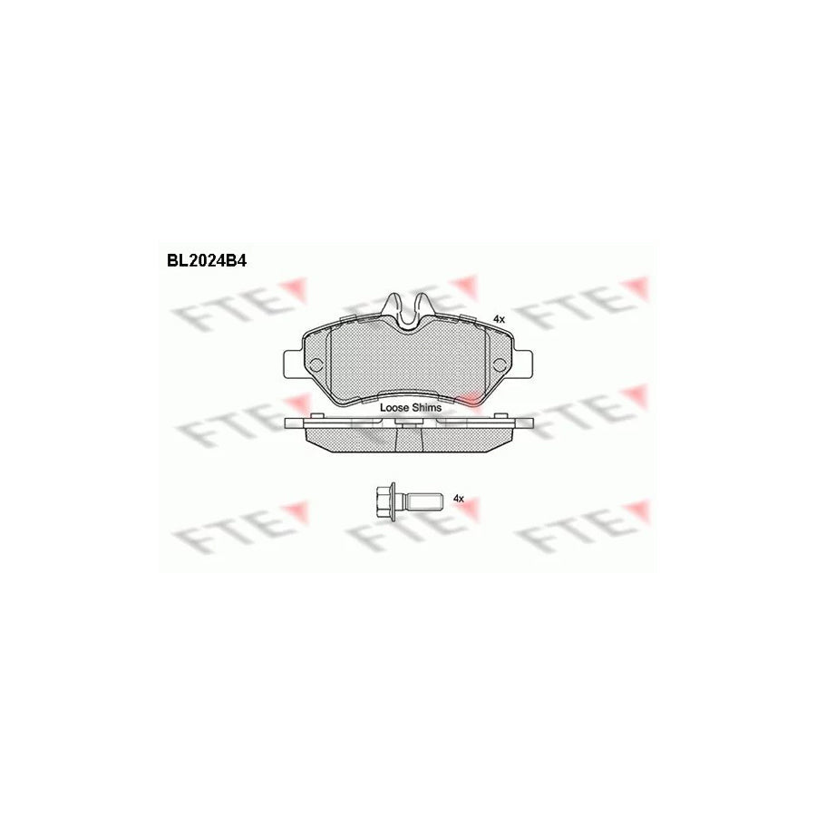 FTE Bl2024B4 Brake Pad Set for VW Crafter