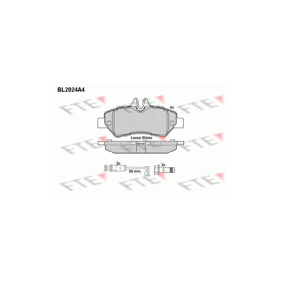 FTE Bl2024A4 Brake Pad Set
