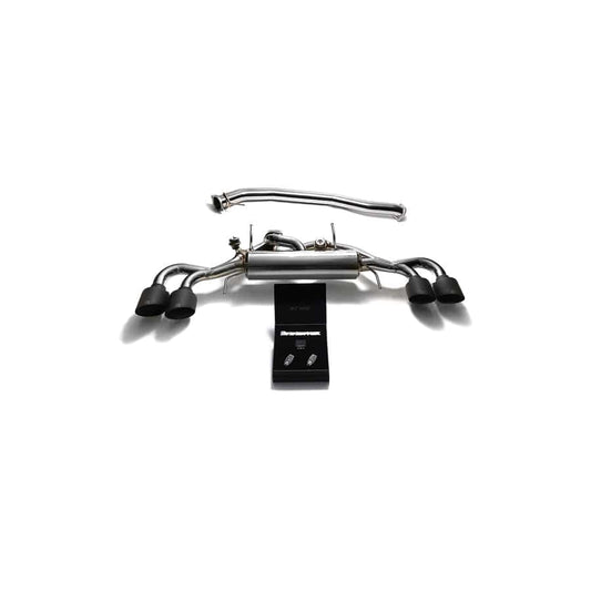 Armytrix NI35S-QS12M Valvetronic 90mm Exhaust System Nissan GT-R R35 2009-2021 with Quad Matte Black 5"