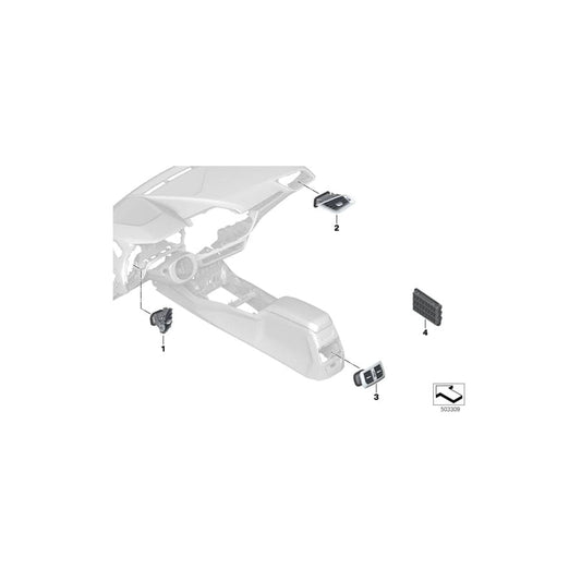 Genuine BMW 64229315933 F46 F40 F45 Rear Ventilation With Absorber, Left (Inc. 220i, X1 25iX & 225i)