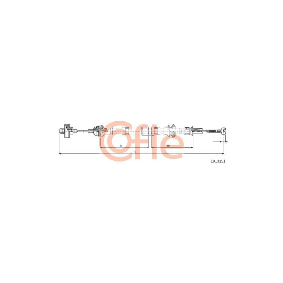 Cofle Bh.Vk062 Brake Hose for Audi A8 D3 (4E2, 4E8)