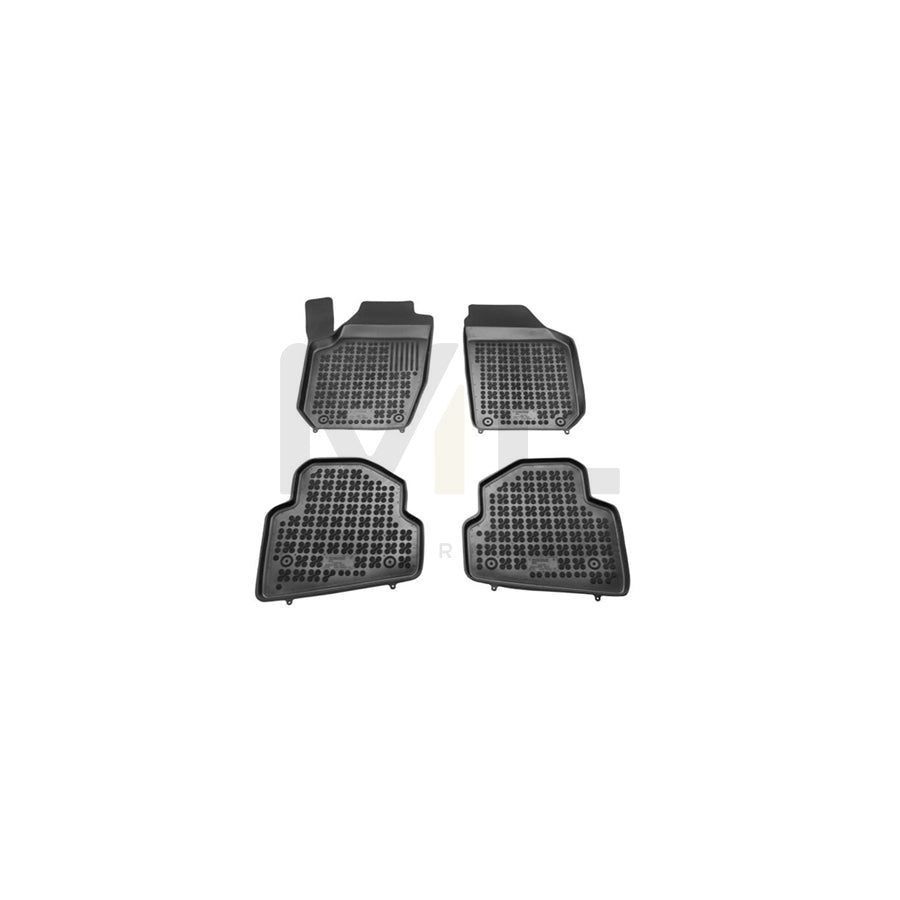REZAW PLAST Tailored 200204 Floor mat set for SKODA FABIA Elastomer, Front and Rear, Quantity: 4, Black