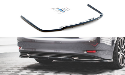 Maxton Design LE-GS-4-FSPORT-H-RD1T+RD2T Central Rear Splitter (with vertical bars) Lexus GS F Sport Hybrid MK4 (L10) | ML Performance UK Car Parts