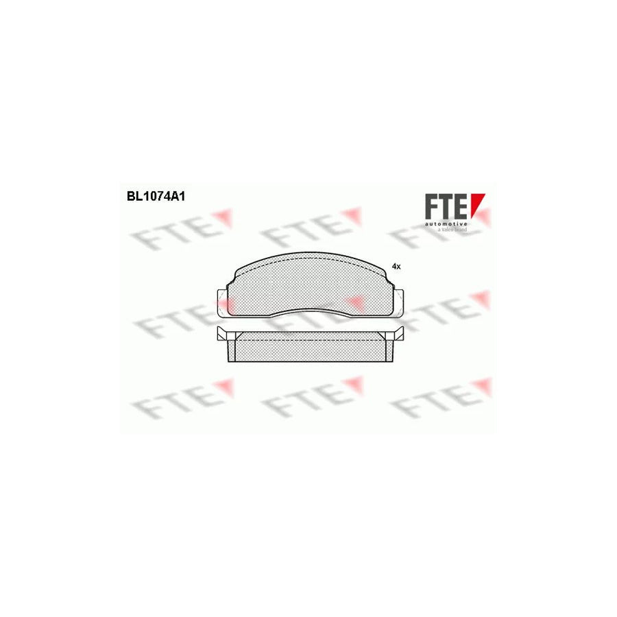 FTE Bl1074A1 Brake Pad Set for Ford Fiesta