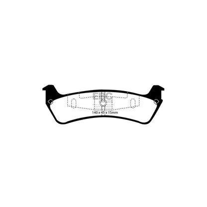 EBC DP1201 Ford Explorer Ultimax Rear Brake Pads 2 | ML Performance UK Car Parts