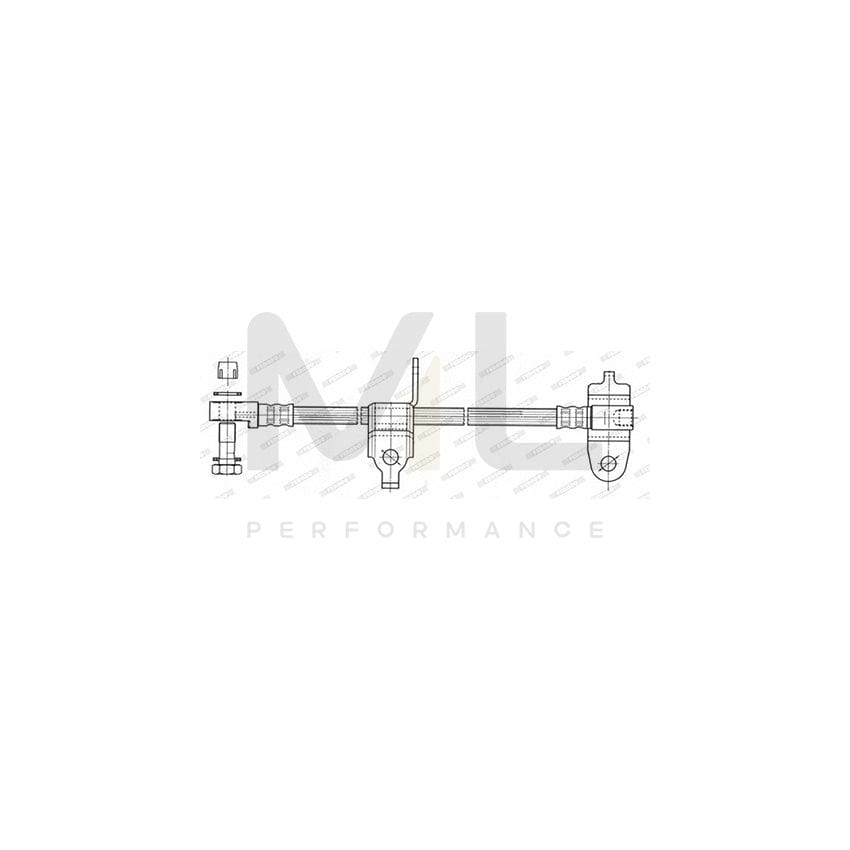 Ferodo FHY2566 Brake Hose for Ford Transit 475mm, Ø10