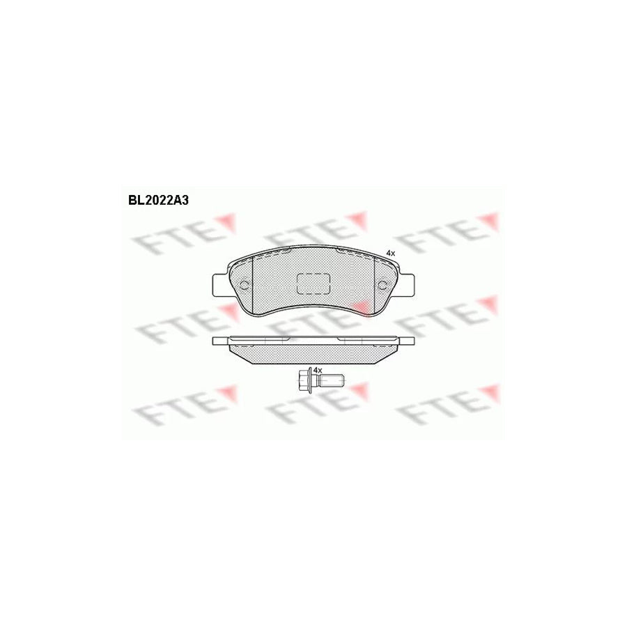 FTE Bl2022A3 Brake Pad Set