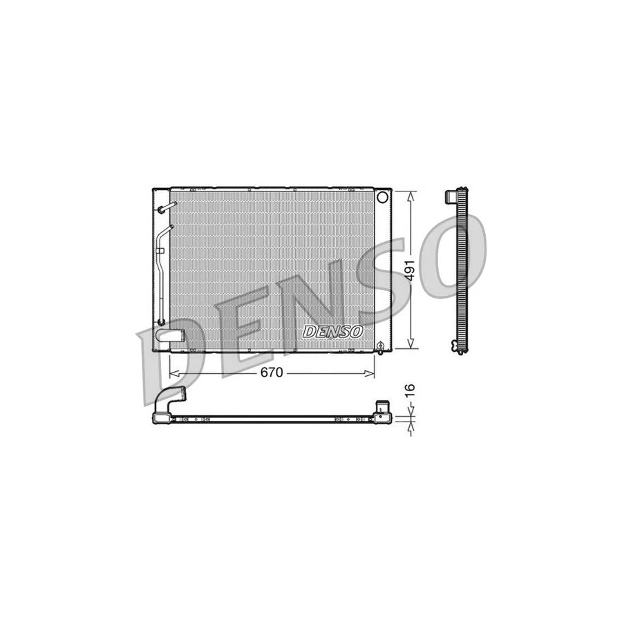 DENSO DRM50054 Engine Radiator for Toyota Sienna II (Xl20)