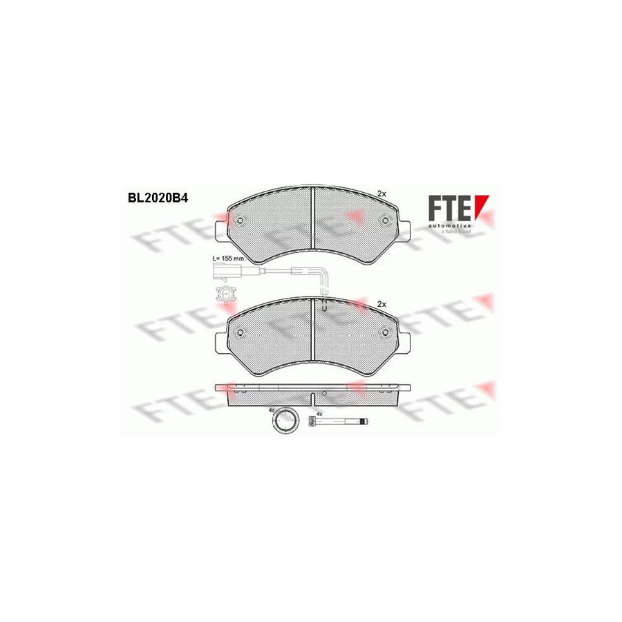 FTE Bl2020B4 Brake Pad Set